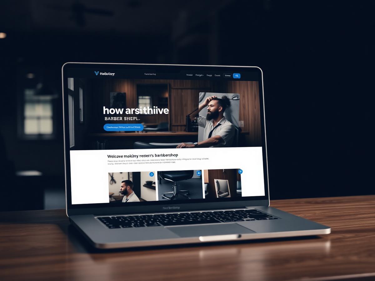 The Sharp Cut Co. — sample barbershop website design