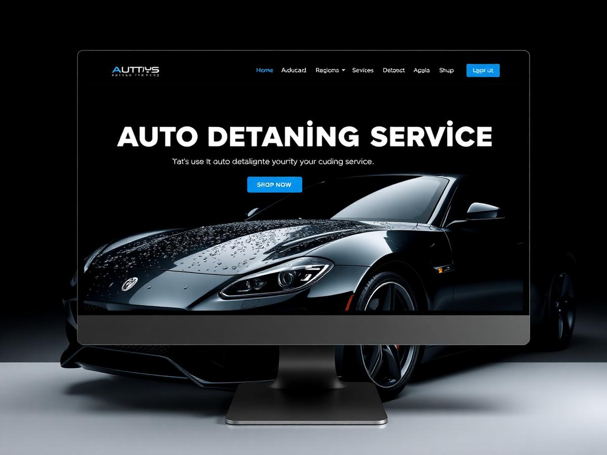 Apex Detail Studio — sample auto detailing website design