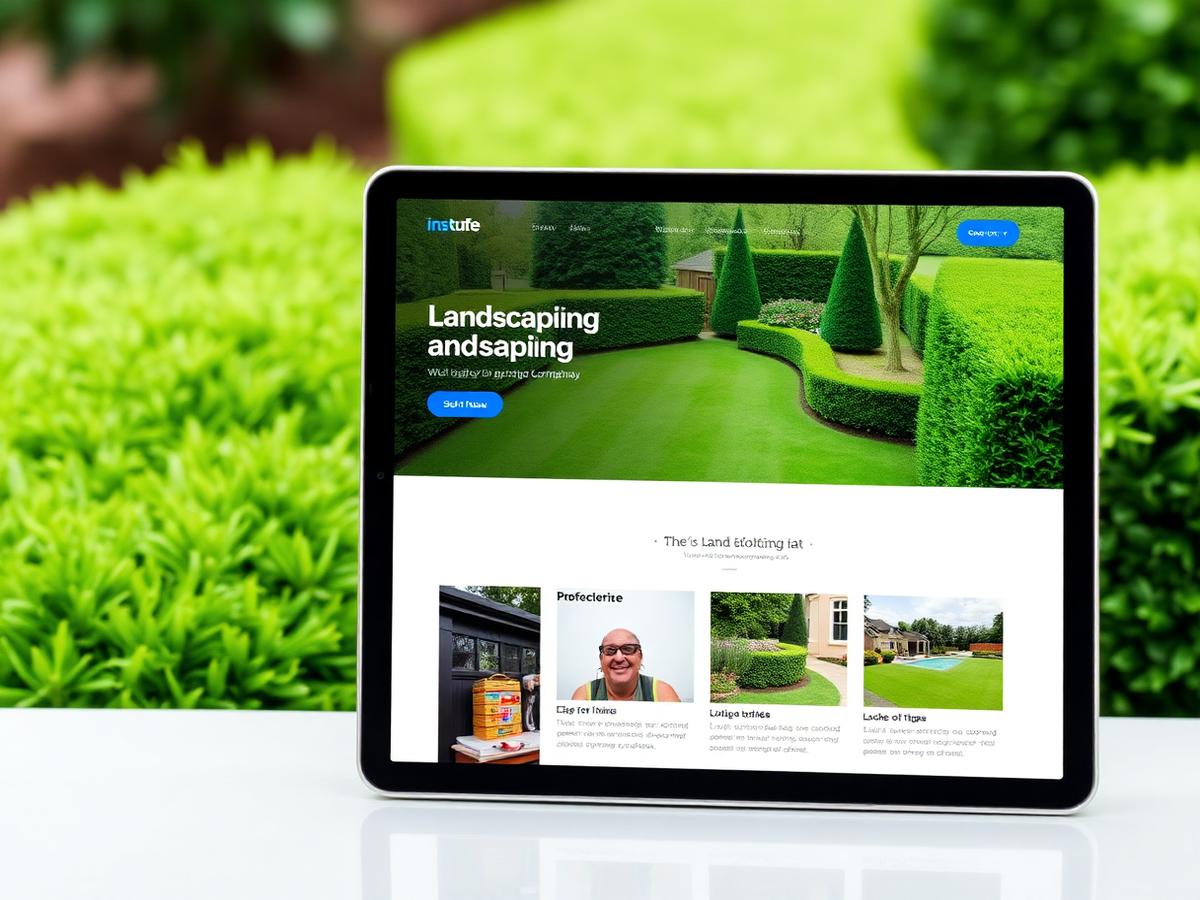 Evergreen Turf — sample landscaping website design