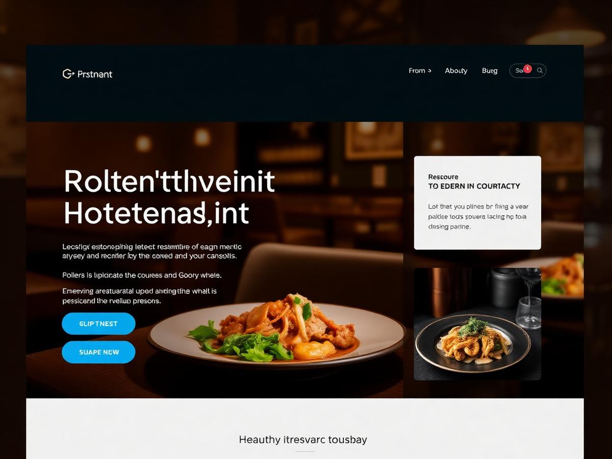 North & Vine Kitchen — Restaurant website sample